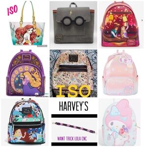 ISO All of these Loungefly bags & wallets